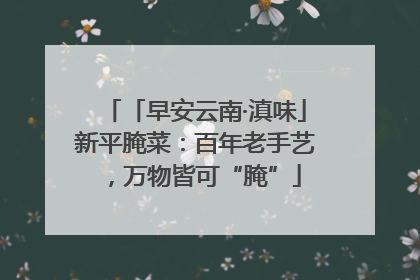 「早安云南·滇味」新平腌菜：百年老手艺，万物皆可“腌”