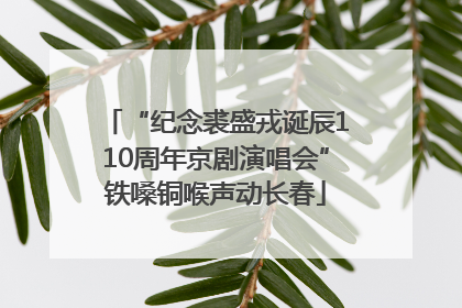 “纪念裘盛戎诞辰110周年京剧演唱会”铁嗓铜喉声动长春