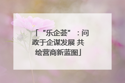 “乐企荟”：问政于企谋发展 共绘营商新蓝图