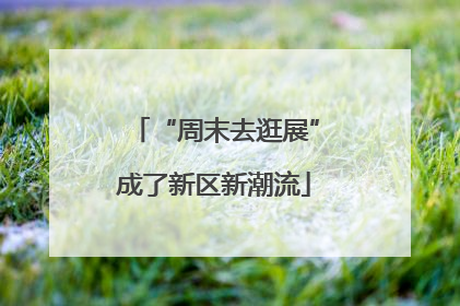 “周末去逛展”成了新区新潮流