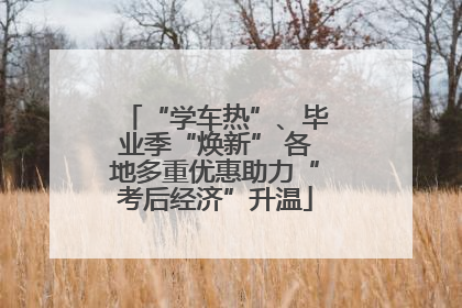 “学车热”、毕业季“焕新” 各地多重优惠助力“考后经济”升温