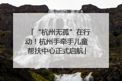 “杭州无孤”在行动！杭州手牵手儿童帮扶中心正式启航