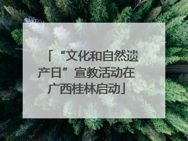 “文化和自然遗产日”宣教活动在广西桂林启动