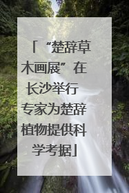 “楚辞草木画展”在长沙举行 专家为楚辞植物提供科学考据