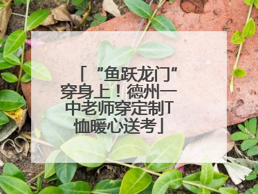 “鱼跃龙门”穿身上！德州一中老师穿定制T恤暖心送考