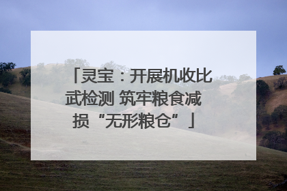 灵宝：开展机收比武检测 筑牢粮食减损“无形粮仓”