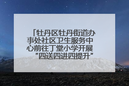 牡丹区牡丹街道办事处社区卫生服务中心前往丁堂小学开展“四送四进四提升”及无烟日宣传活动