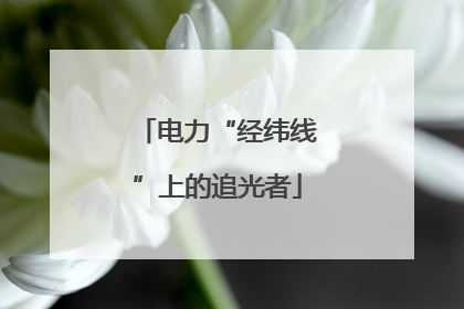 电力“经纬线”上的追光者