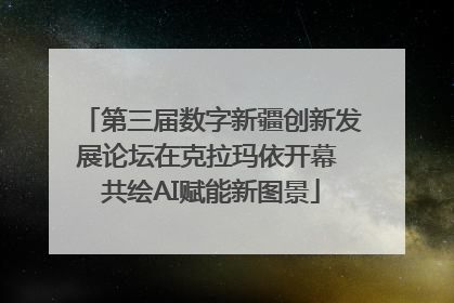第三届数字新疆创新发展论坛在克拉玛依开幕 共绘AI赋能新图景