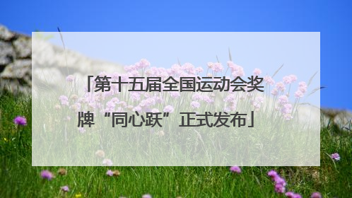 第十五届全国运动会奖牌“同心跃”正式发布