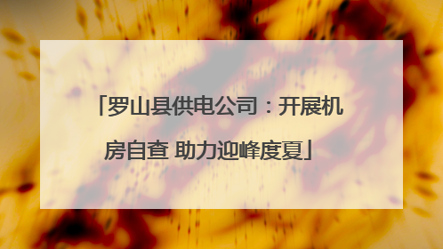 罗山县供电公司：开展机房自查 助力迎峰度夏