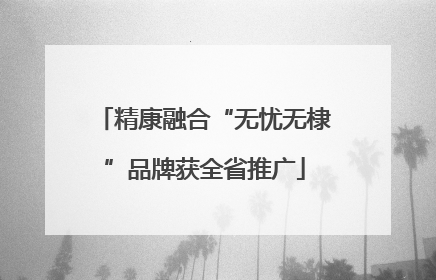 精康融合“无忧无棣”品牌获全省推广