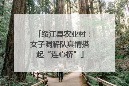 绥江县农业村：女子调解队真情搭起“连心桥”