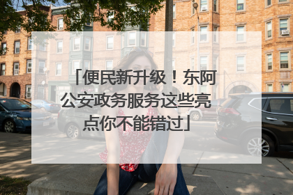 便民新升级！东阿公安政务服务这些亮点你不能错过