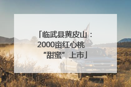 临武县黄皮山：2000亩红心桃“甜蜜”上市