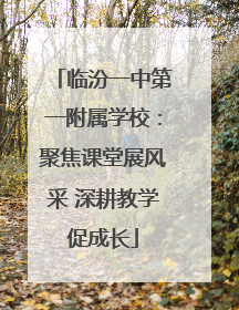 临汾一中第一附属学校：聚焦课堂展风采 深耕教学促成长