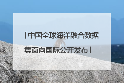 中国全球海洋融合数据集面向国际公开发布