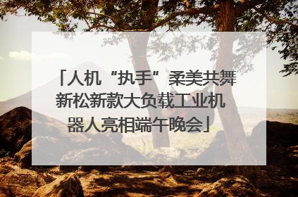 人机“执手”柔美共舞 新松新款大负载工业机器人亮相端午晚会