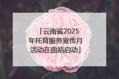 云南省2025年托育服务宣传月活动在曲靖启动