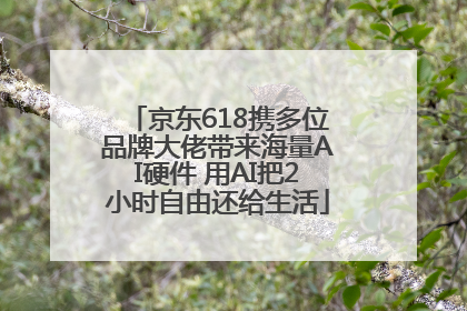 京东618携多位品牌大佬带来海量AI硬件 用AI把2小时自由还给生活