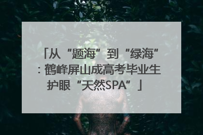 从“题海”到“绿海”：鹤峰屏山成高考毕业生护眼“天然SPA”