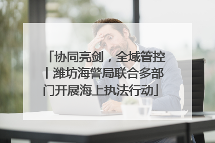 协同亮剑，全域管控丨潍坊海警局联合多部门开展海上执法行动