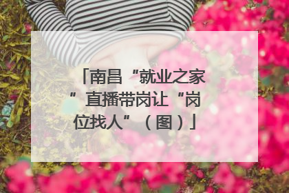 南昌“就业之家”直播带岗让“岗位找人”（图）