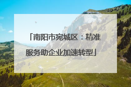 南阳市宛城区：精准服务助企业加速转型