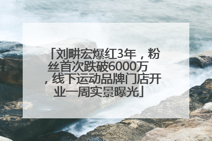 刘畊宏爆红3年，粉丝首次跌破6000万，线下运动品牌门店开业一周实景曝光
