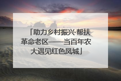 助力乡村振兴·帮扶革命老区——当百年农大遇见红色凤城