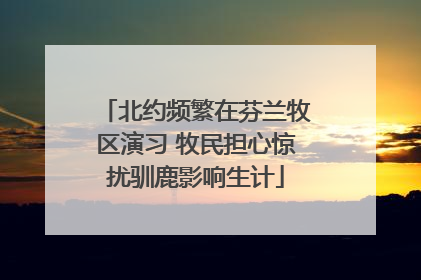 北约频繁在芬兰牧区演习 牧民担心惊扰驯鹿影响生计