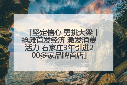 坚定信心 勇挑大梁丨抢滩首发经济 激发消费活力 石家庄3年引进200多家品牌首店