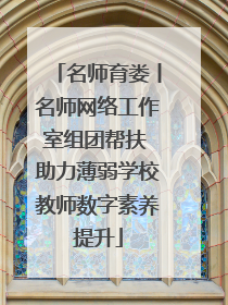 名师育娄丨名师网络工作室组团帮扶 助力薄弱学校教师数字素养提升