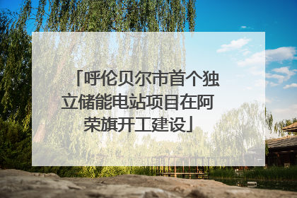 呼伦贝尔市首个独立储能电站项目在阿荣旗开工建设