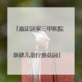 嘉定这家三甲医院新建儿童疗愈花园