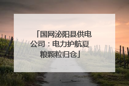 国网泌阳县供电公司：电力护航夏粮颗粒归仓