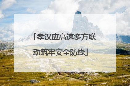 孝汉应高速多方联动筑牢安全防线