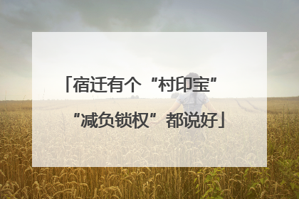宿迁有个“村印宝” “减负锁权”都说好
