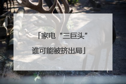 家电“三巨头”谁可能被挤出局