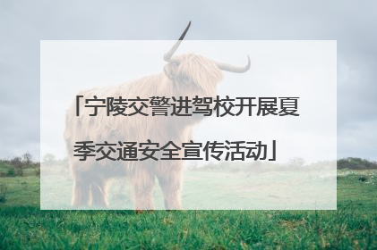 宁陵交警进驾校开展夏季交通安全宣传活动