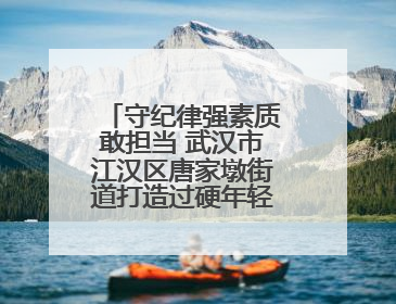 守纪律强素质敢担当 武汉市江汉区唐家墩街道打造过硬年轻干部队伍
