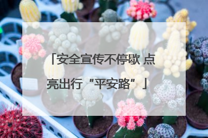 安全宣传不停歇 点亮出行“平安路”
