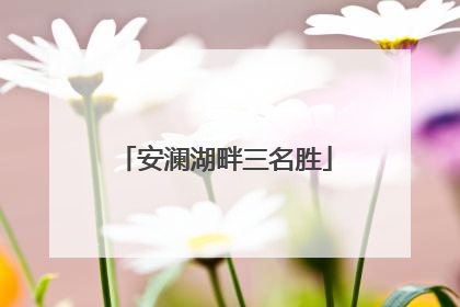 安澜湖畔三名胜
