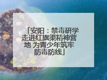 安阳：禁毒研学走进红旗渠精神营地 为青少年筑牢防毒防线