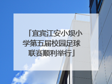 宜宾江安小坝小学第五届校园足球联赛顺利举行