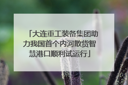 大连重工装备集团助力我国首个内河散货智慧港口顺利试运行