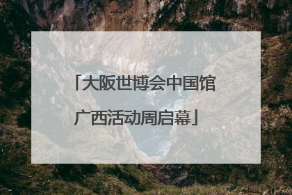 大阪世博会中国馆广西活动周启幕