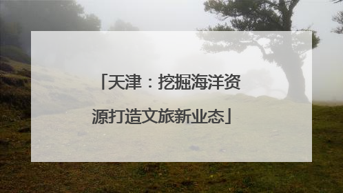 天津：挖掘海洋资源打造文旅新业态