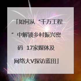 如何从“千万工程”中解锁乡村振兴密码  17家媒体及网络大V探访蓝田