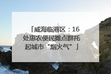 威海临港区：16处惠农便民摊点群托起城市“烟火气”